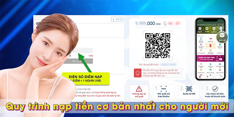 Quy trình nạp tiền cơ bản nhất cho người mới